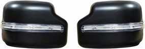 Turn Signal Lights Car Rear View Mirror Cover Side Car Wing Mirror Cap Shell with Turn Signal Light, for Suzuki, for Jimny Jb64 JB74 2018-2020 Black Car Wing Mirror Indicator Light
