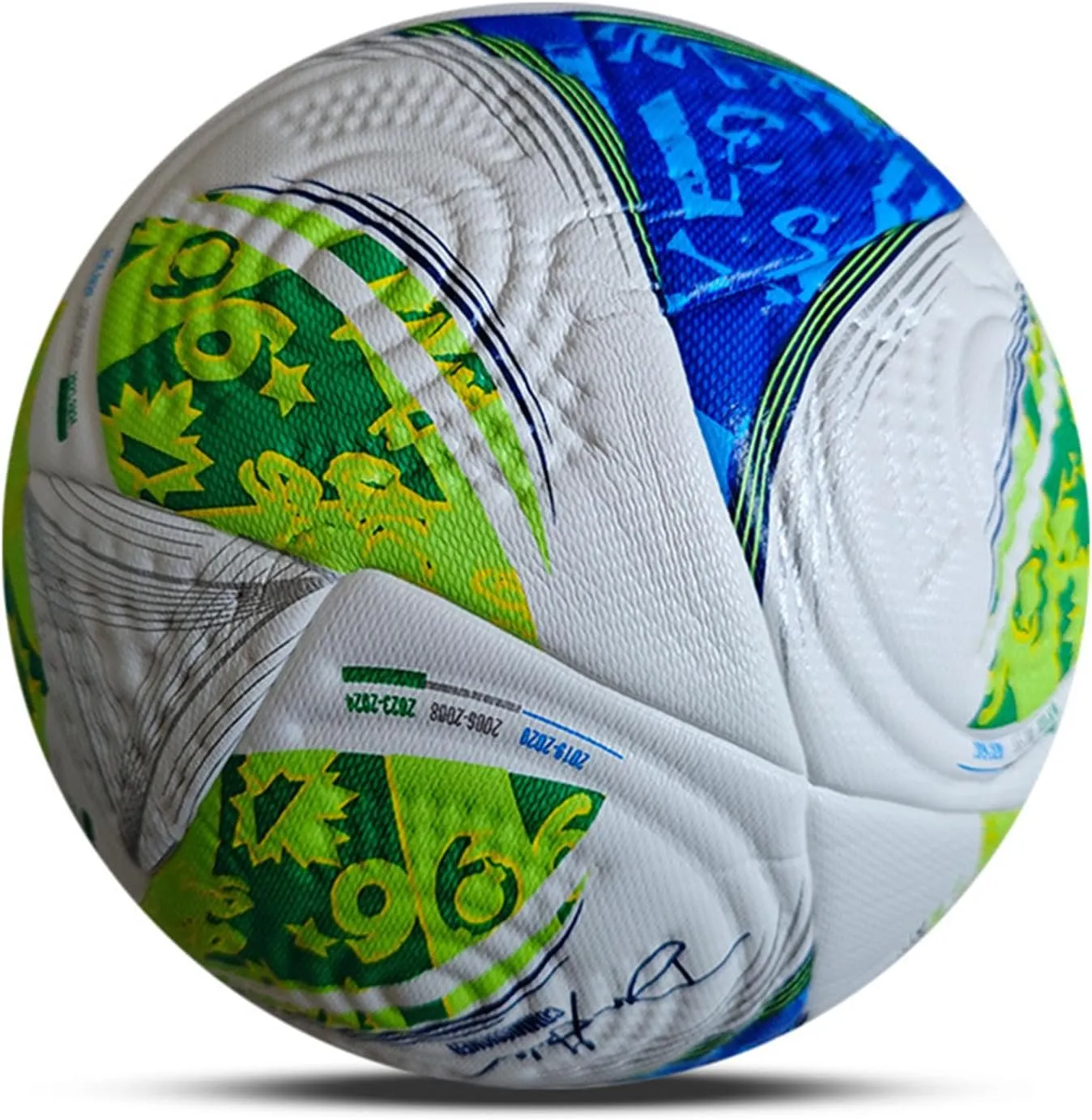 Unisex-Adult MLS Pro Soccer Ball Regular Size 5 Soccor Ball with Professional PU Leather，Soft Touch, All Weather, High Air Retention,Indoor and Outdoor Soccer Training Ball，Birthday Gift