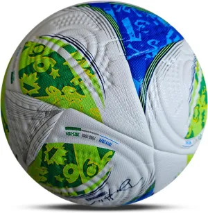 Unisex-Adult MLS Pro Soccer Ball Regular Size 5 Soccor Ball with Professional PU Leather，Soft Touch, All Weather, High Air Retention,Indoor and Outdoor Soccer Training Ball，Birthday Gift