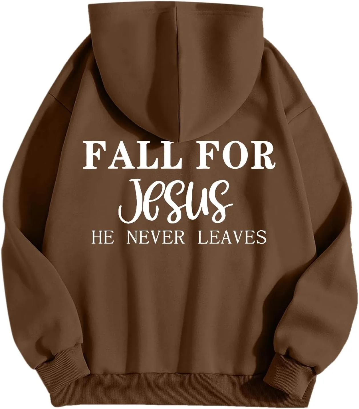 Unisex Casual Inspirational Jesus Saves Hoodie Crew Neck Religious Faithful Shirt Long Sleeve Fashion Religious God