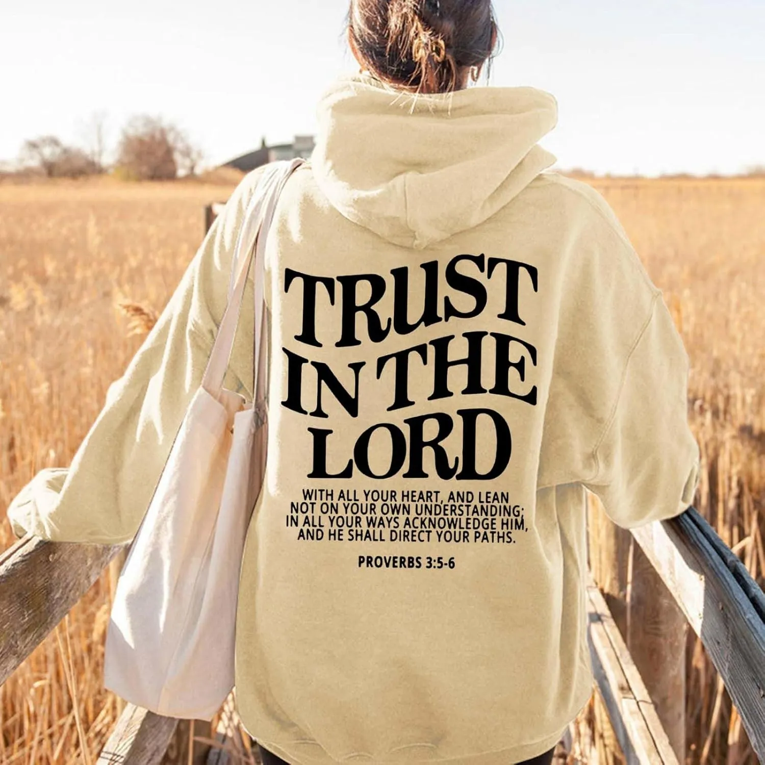 Unisex Christian Hoodies Trust In The Lord Jesus Hoodie Cross Sweatshirt Letter Graphic Christian Faith Hoodies Funny