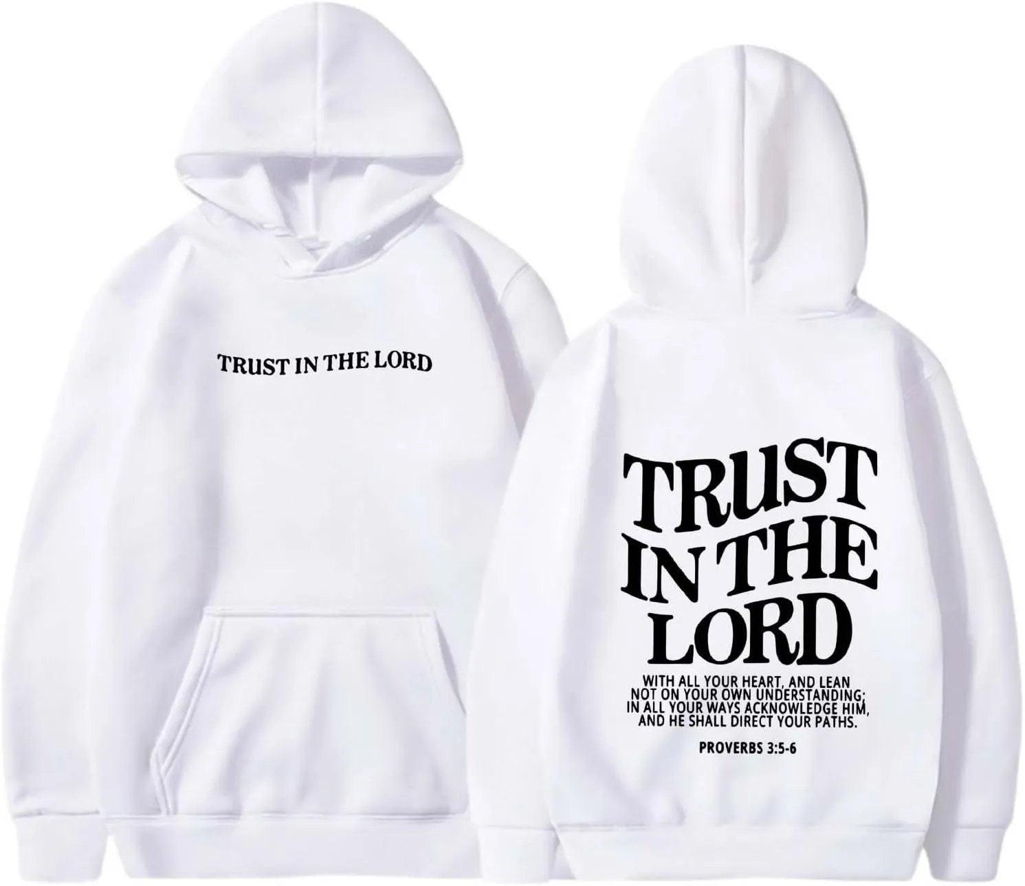 Unisex Christian Hoodies Trust In The Lord Jesus Hoodie Cross Sweatshirt Letter Graphic Christian Faith Hoodies Funny