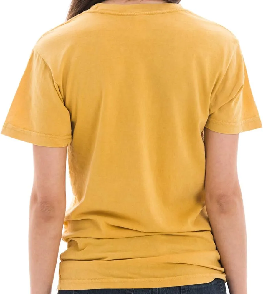 Unisex Ring Spun Cotton Vintage Short Sleeve Crewneck Tee Shirt