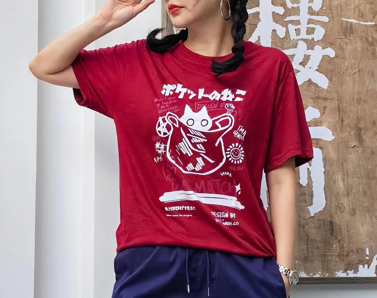 Unisex Cartoon T-Shirts Harajuku Kawaii Cat Letter Printed Short Sleeve Tees Couple Loose Clothes Y2K Tops