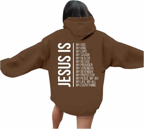 Unisex Letter Bible Verse Jesus Hoodie Hooded Spirit Oversized Fashion Faith Over Fear Christian Hoodies Casual Cross Crewneck with Hood Womens Letter Graphic Christian Faith Hoodies