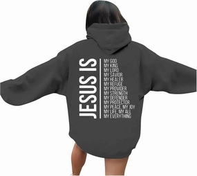 Unisex Letter Bible Verse Jesus Hoodie Hooded Spirit Oversized Fashion Faith Over Fear Christian Hoodies Casual Cross with Hood Crewneck Letter Graphic Christian Faith Hoodies for Women