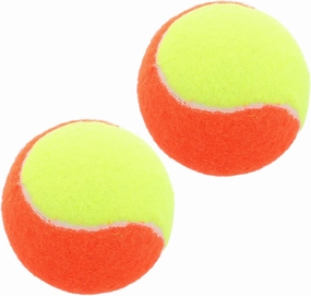 UPKOCH 2.5 Inch Soft Tennis Balls for Boys and Girls Elastic Training Balls Orange Yellow 2 Pack for Playground Beach and Tennis Practice