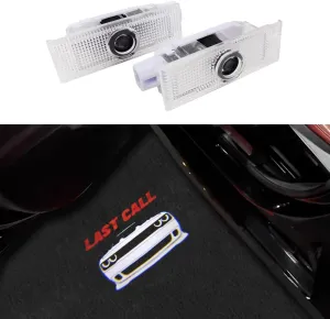 uuakarin 2 PCS Last Call Car Door Logo Lights Compatible for Challenger Last Call 2015-present Courtesy LED Ghost Shadow Light Projector Lamps Accessories (Last Call)