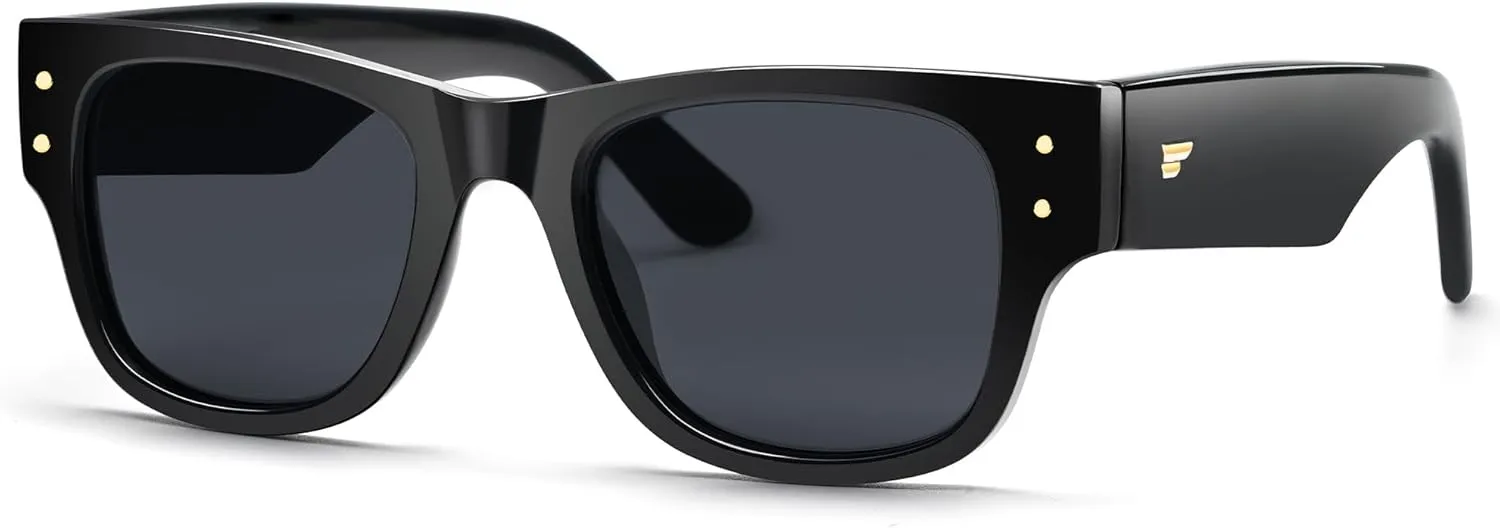 VANLINKER Classic Polarized Thick Square Sunglasses for Men Women Trendy Polarized Shades Gafas De Sol Hombre VL9776