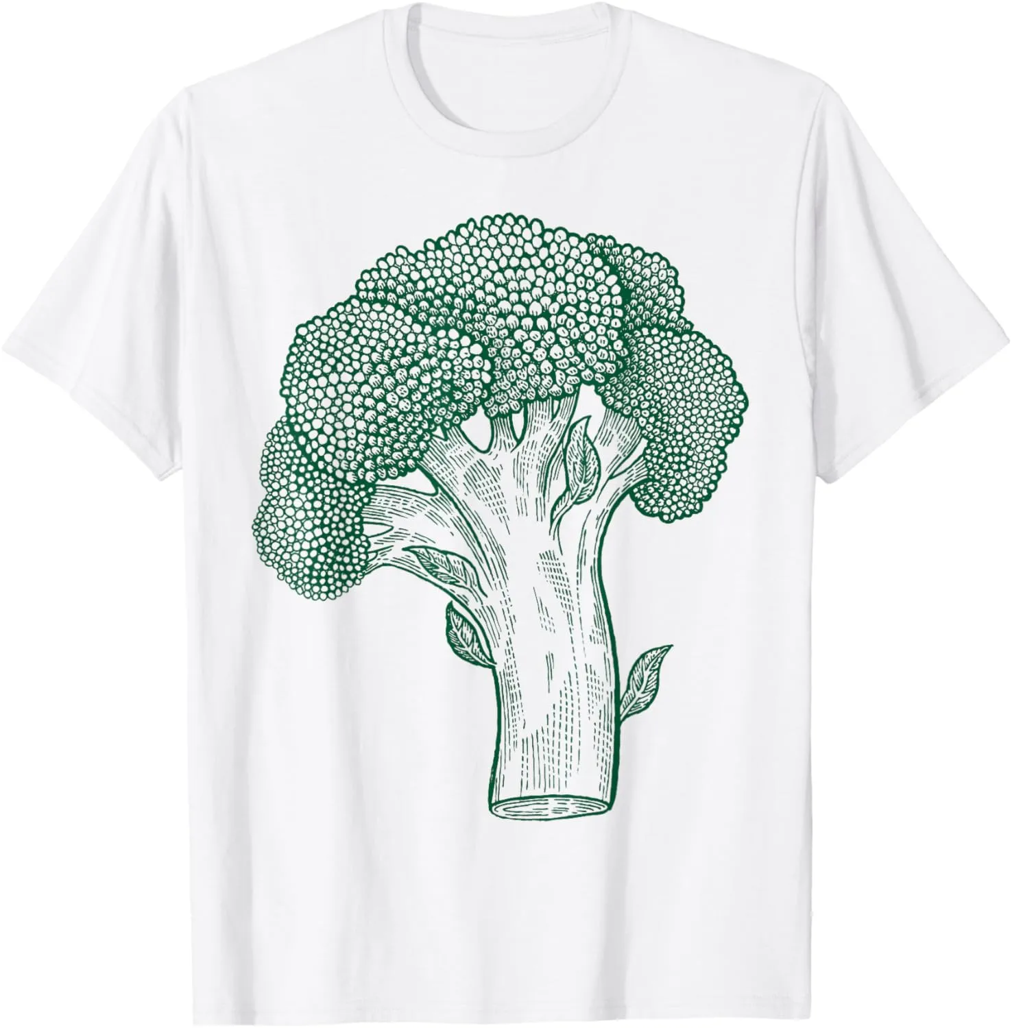 Vegetable Broccoli Retro Vintage Drawing Graphic - Broccoli T-Shirt