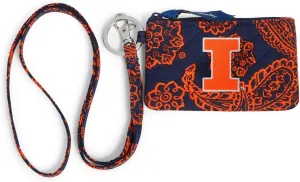 Vera Bradley Cotton Zip Id Lanyard