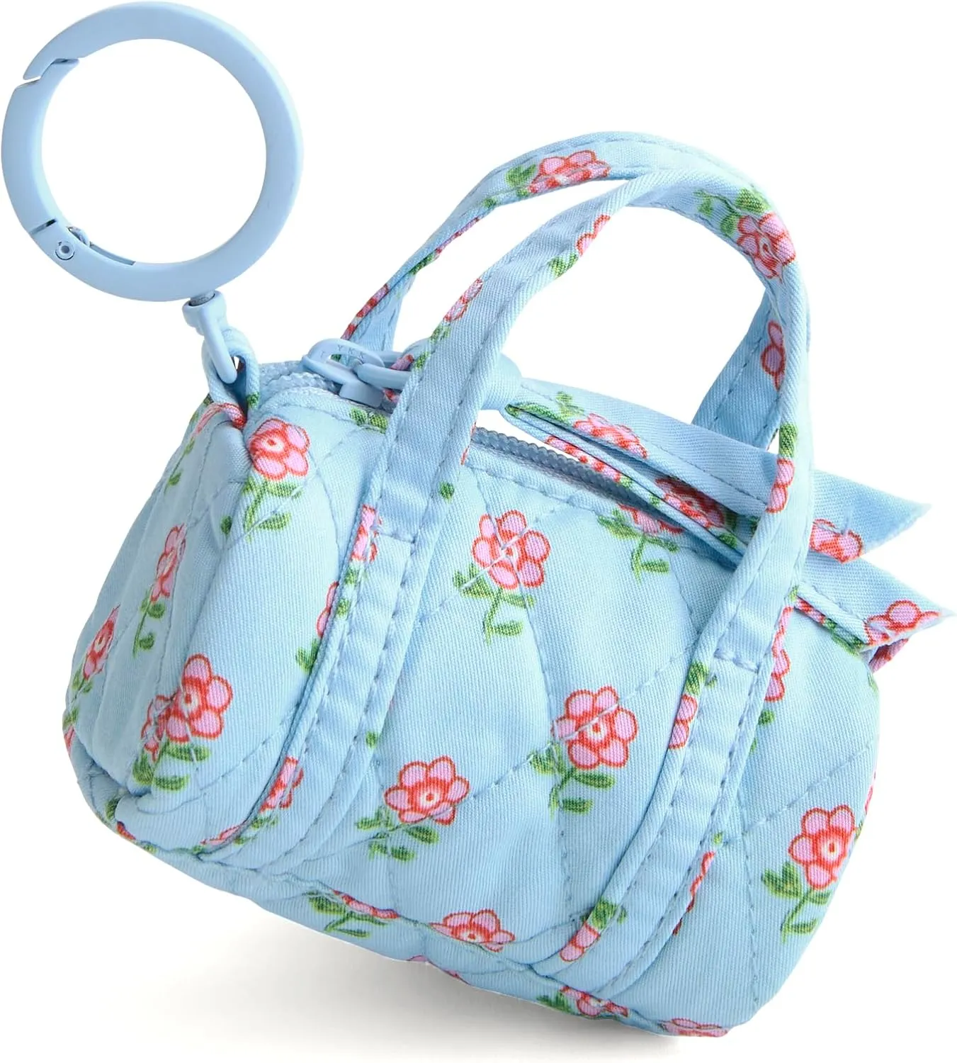 Vera Bradley Premium Cotton Original Duffel Bag Charm, Daffodil Ditsy