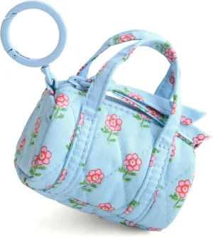 Vera Bradley Premium Cotton Original Duffel Bag Charm, Daffodil Ditsy