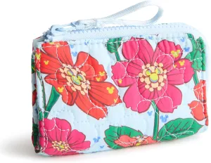 Vera Bradley Women's Disney Featherweight Zip Card Pouch Case, Mickey Meadow, One Size
