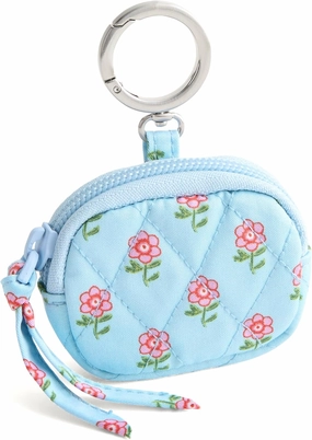 Vera Bradley Premium Cotton Bag Charm for AirPods, Daffodil Ditsy