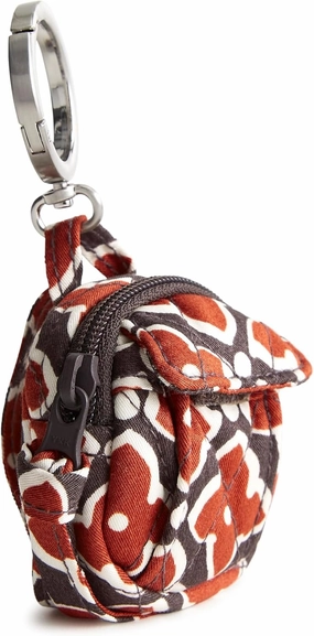 Vera Bradley Women's Premium Cotton Original Backpack Bag Charm, Moorish, One Size
