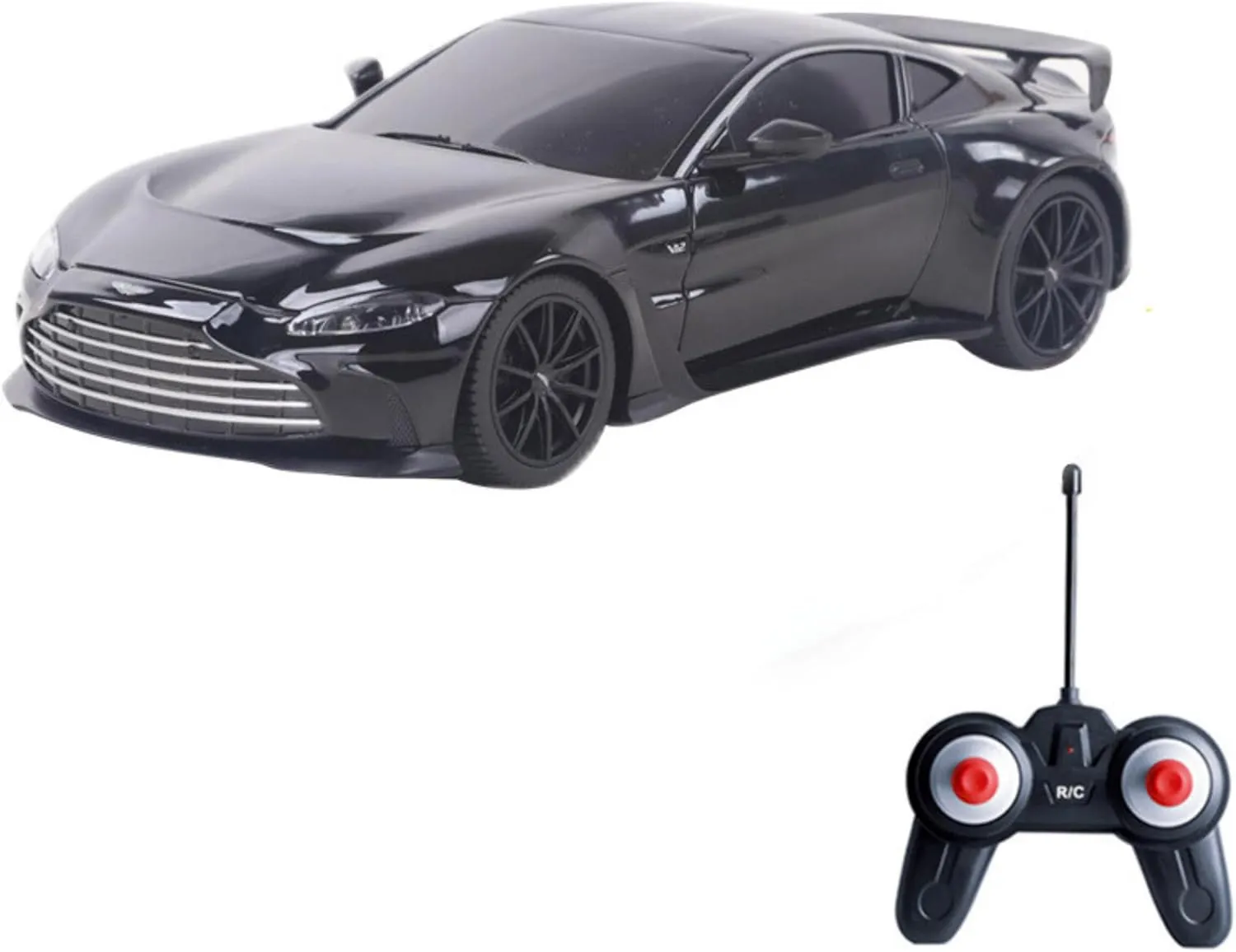 Vinie Remote Control Car for Boys, RC Cars Aston Martin, 1:24 Scale Officially Licensed Kids Toys, 2022 Vantage Drift Car with Cool Led Lights, 4 5 6 7 8 9 10 11 12 Year Old Boy Gift (Black)