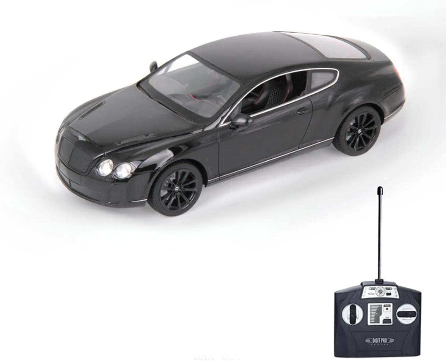Vinie Remote Control Car for Boys, RC Cars Bentley GT Supersport, 1:14 Scale Officially Licensed Kids Toys, Drift Car with Cool Led Lights, 4 5 6 7 8 9 10 11 12 Year Old Boy Birthday Gift (Black)