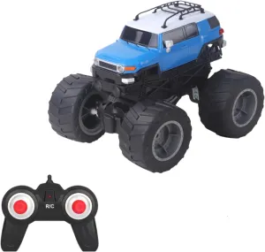 Vinie Remote Control Jeep for Boys, RC Cars Toyota FJ Cruiser 2007, 1:24 Scale Officially Licensed Kids Toys, 2.4Ghz Wireless, USB Rechargeable Monster Truck, 6 7 8 9 10 11 12 Year Old Boy Gift (Blue)