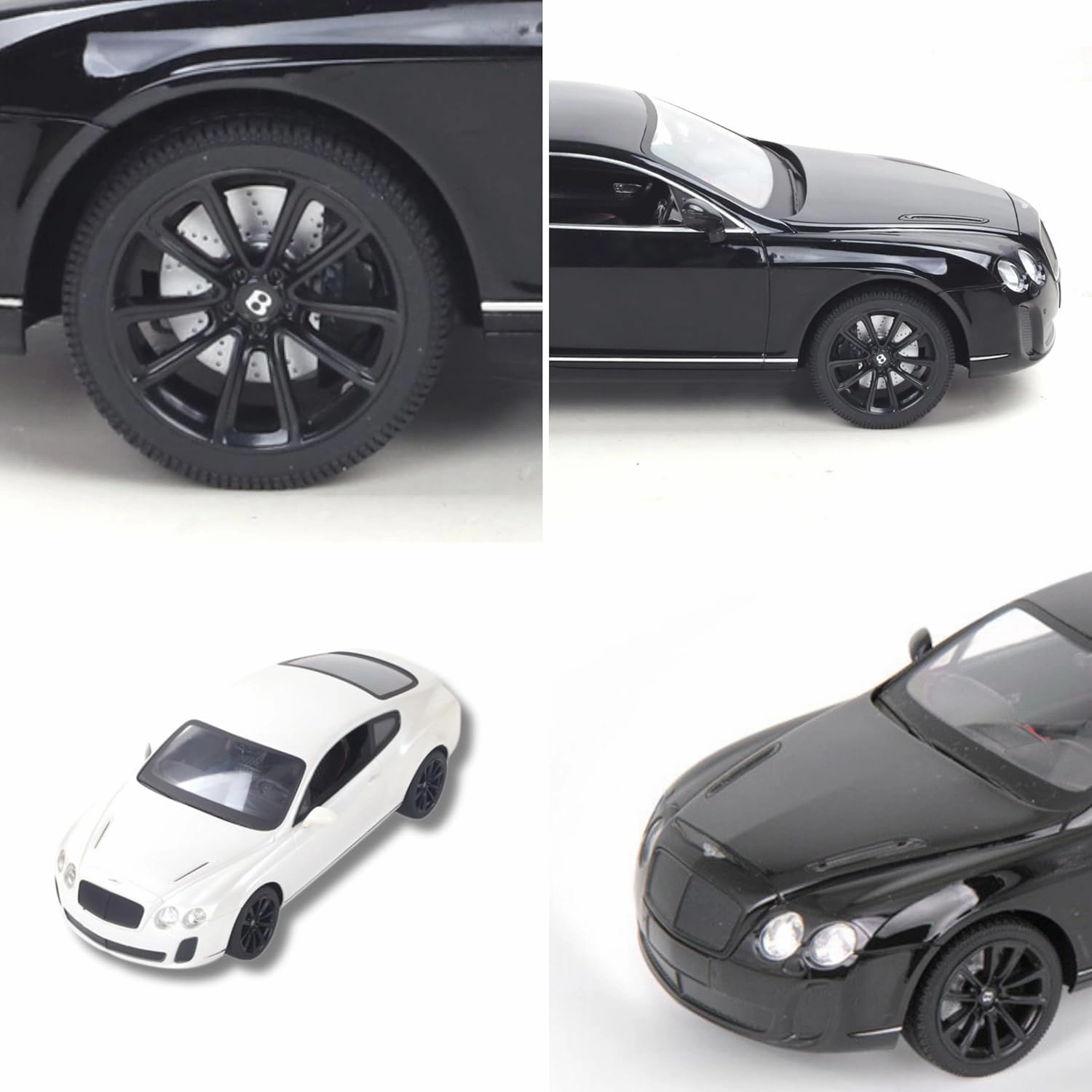 Vinie Remote Control Car for Boys, RC Cars Bentley GT Supersport, 1:14 Scale Officially Licensed Kids Toys, Drift Car with Cool Led Lights, 4 5 6 7 8 9 10 11 12 Year Old Boy Birthday Gift (White)