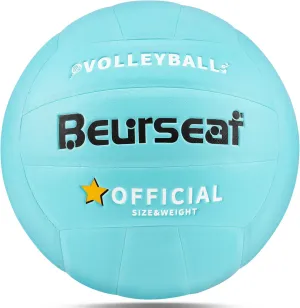 Volleyball, Soft Touch Beach Volleyball, Indoor Outdoor Volleyball for Beach Game Training, Official Size 5