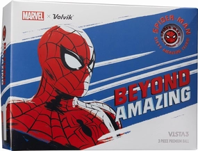 Volvik Vista 3 Amazing Spider-Man Golf Balls (One Dozen)