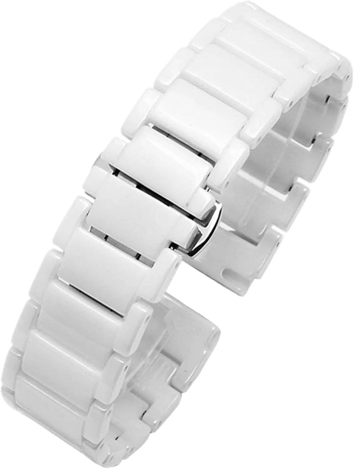 Watch Strap Stainless Steel Ceramic Bracelet Universal Watch Strap Women Men Fashion Watch 18mm 20mm 22mm Smart Watch Accessories