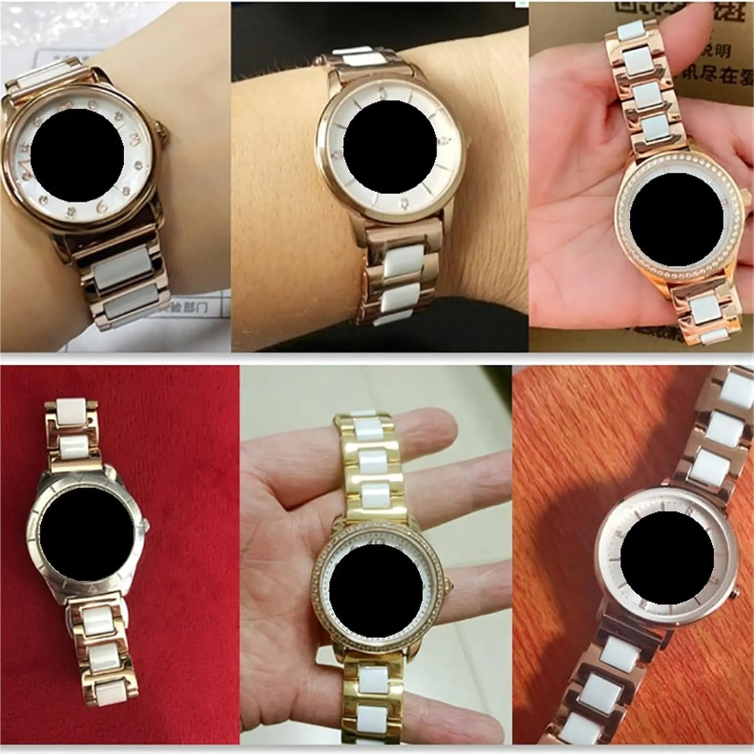 Watch Strap Stainless Steel Ceramic Bracelet Universal Watch Strap Women Men Fashion Watch 18mm 20mm 22mm Smart Watch Accessories