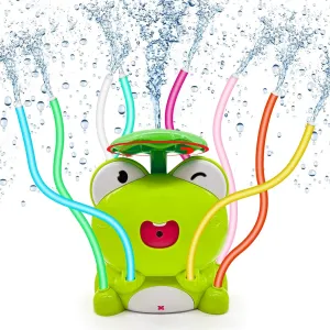 Water Spray Sprinkler for Kids and Toddlers, Summer Outside Toys Backyard Lawn Games with 8 Wiggle Tubes, Attaches Garden Water Hose Outdoor Play Outside Toys for Ages 3  Boys Girls Gift