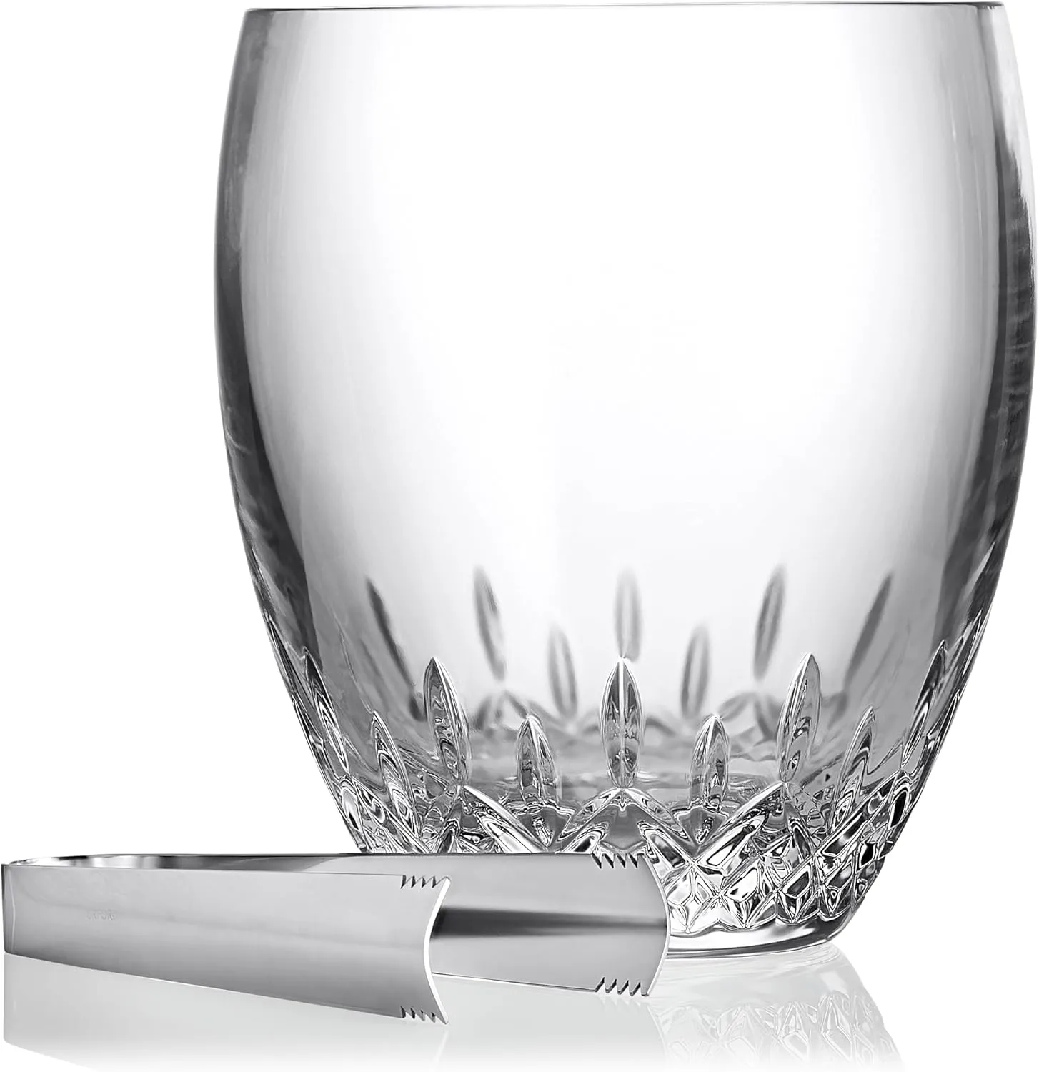 Waterford Lismore Essence Bucket & Tongs, 7.8in, Clear
