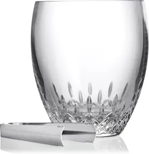 Waterford Lismore Essence Bucket & Tongs, 7.8in, Clear