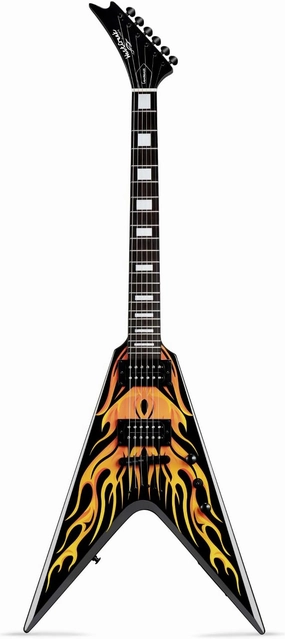 WestCreek CERBERUS Solid Body Electric Guitar, V Heavy Metal Guitar, Heavy Metal Pickups, Rounded End Frets, Rosewood Fingerboard, Mahogany Body（CB-2） (Hot Red)