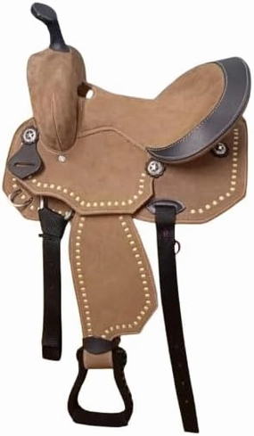 Western Barrel Racing Handmade Synthetic Cordura Horse Saddle Lightweight Horse Riding Saddle Trail Tack Equestrian Size 10"-18" inches Seat Available, FRR11