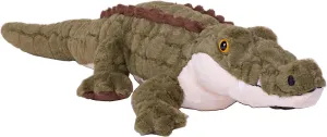 Wild Republic Earthkins Crocodile, Stuffed Animal, 15 Inches, Plush Toy, Fill is Spun Recycled Water Bottles, Eco Friendly