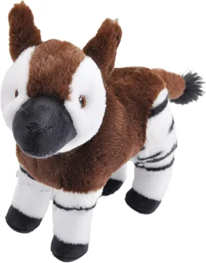 Wild Republic Ecokins Mini, Okapi, Stuffed Animal, 8 inches, Gift for Kids, Plush Toy, Made from Spun Recycled Water Bottles, Eco Friendly, Child’s Room Décor