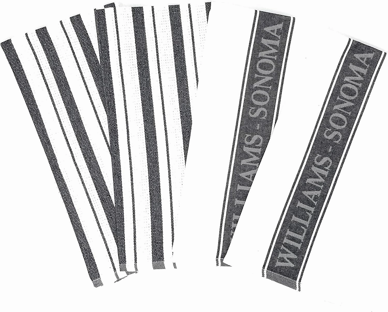 Williams-Sonoma Classic Striped Towels Set & Logo Towels Set - 4 Pack (Black)