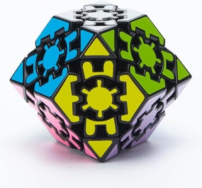 Willking Gear Dodecahedron Cube Gear Rhombohedral Cube 3x3 Gear Rhombic Puzzle Toys