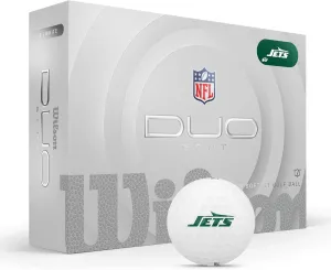 WILSON 2025 Duo Soft NFL Golf Ball - 12 Balls, White, Atlanta Falcons