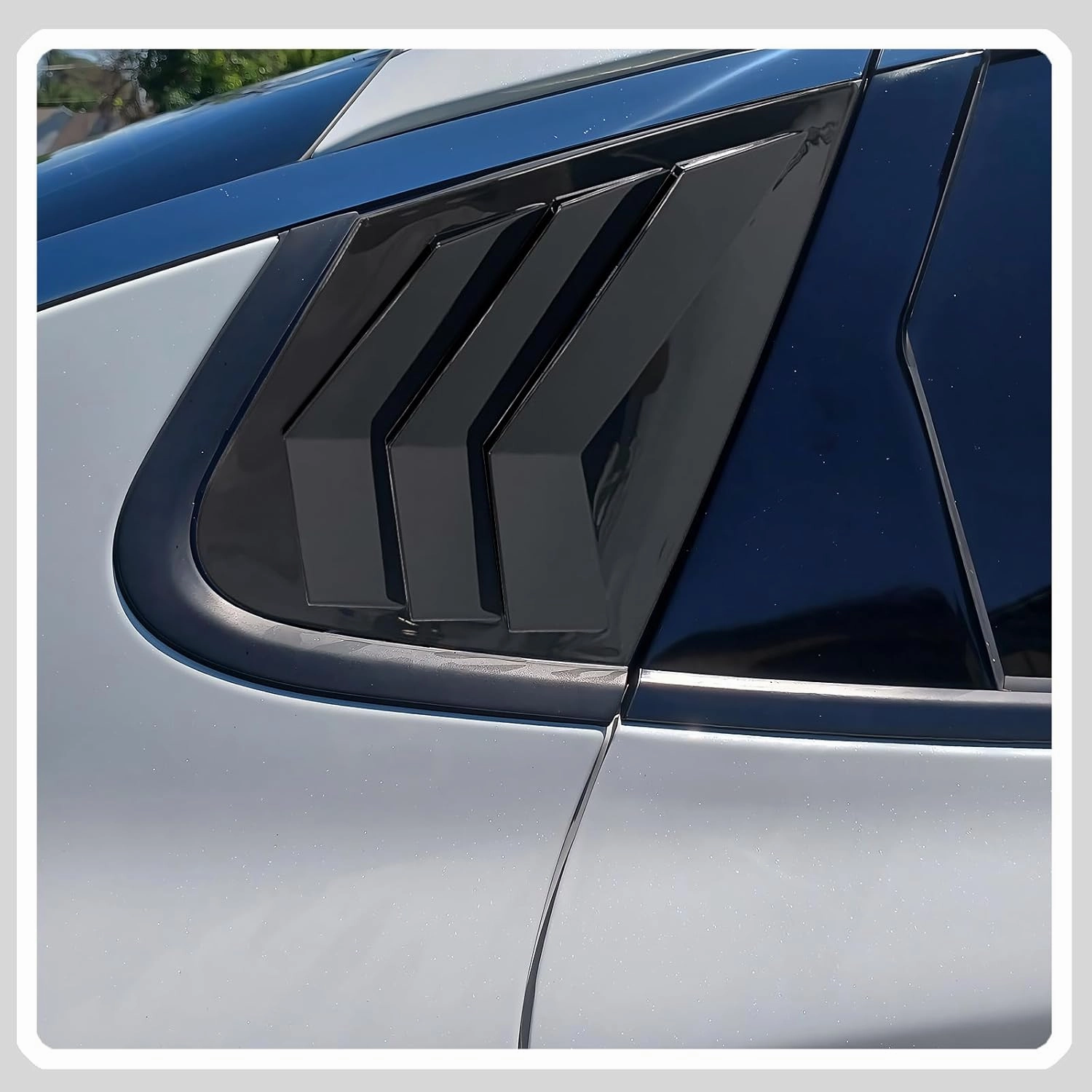 Window Louvers, for Kia Optima/K5 2016 2017 2018 2019 2020, Bright Black Side Rear Window Louvers Body Kit Accessories for Cars