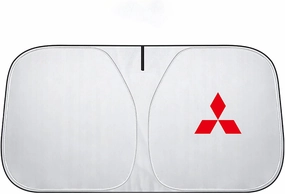 Windshield Sun Shade for Mitsubishi ASX Pajero Sport Outlander Grandis, Car Front Window Covers Sun Visor Protector, Foldable Blocks Sun Rays Sunshade, Easy Installation