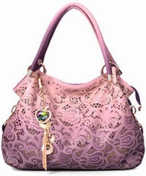 Women's Retro Soft PU Leather Hollow Carved Tassel One-shoulder Diagonal Handbag