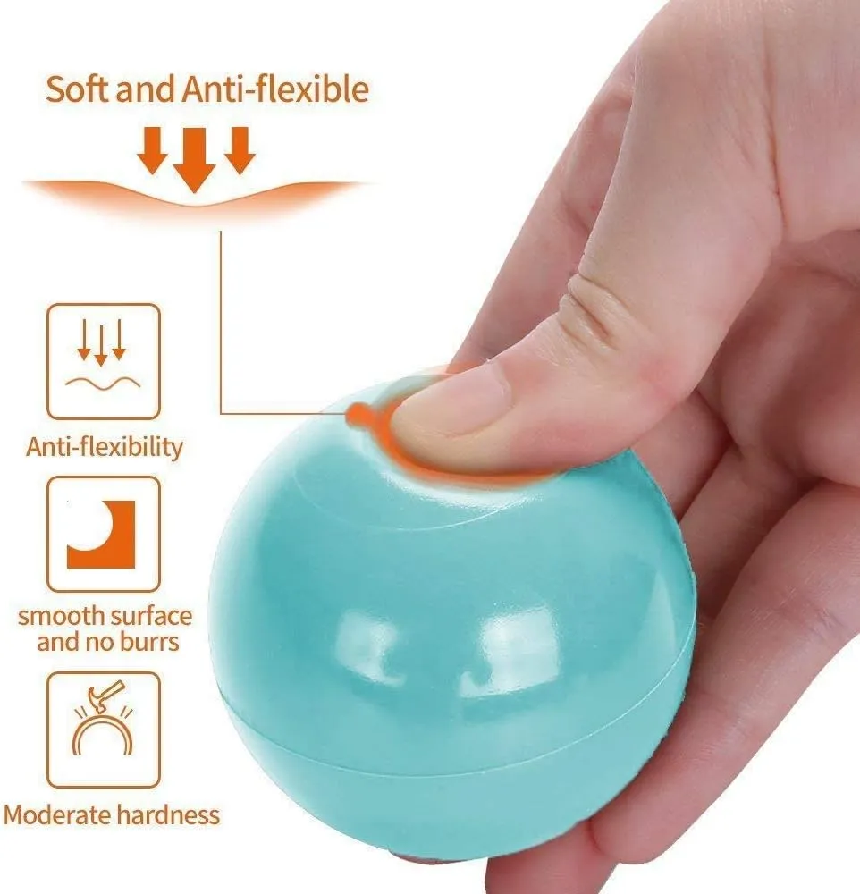 Wonder Space Soft Pit Balls, Chemical-Free Crush Proof Plastic Ocean Ball, BPA Free with No Smell, Safe for Toddler Ball Pit/Kiddie Pool/Indoor Baby Playpen