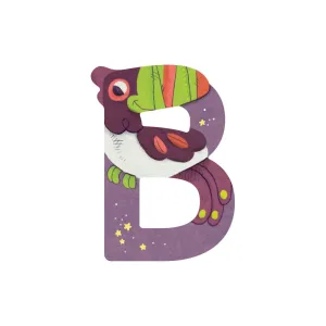 Wooden letter 'B'
