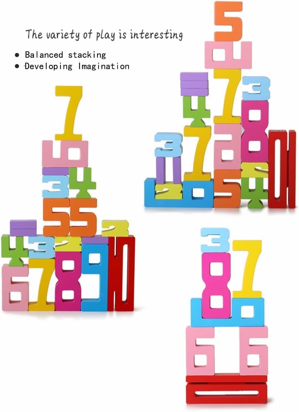 Wooden Number Building Blocks, petrichor number blocks, petrichor number building blocks, Wooden Number Building Blocks Montessori with Cards, 2025 New Sensory Number Blocks (20PCS(With 15 cards))