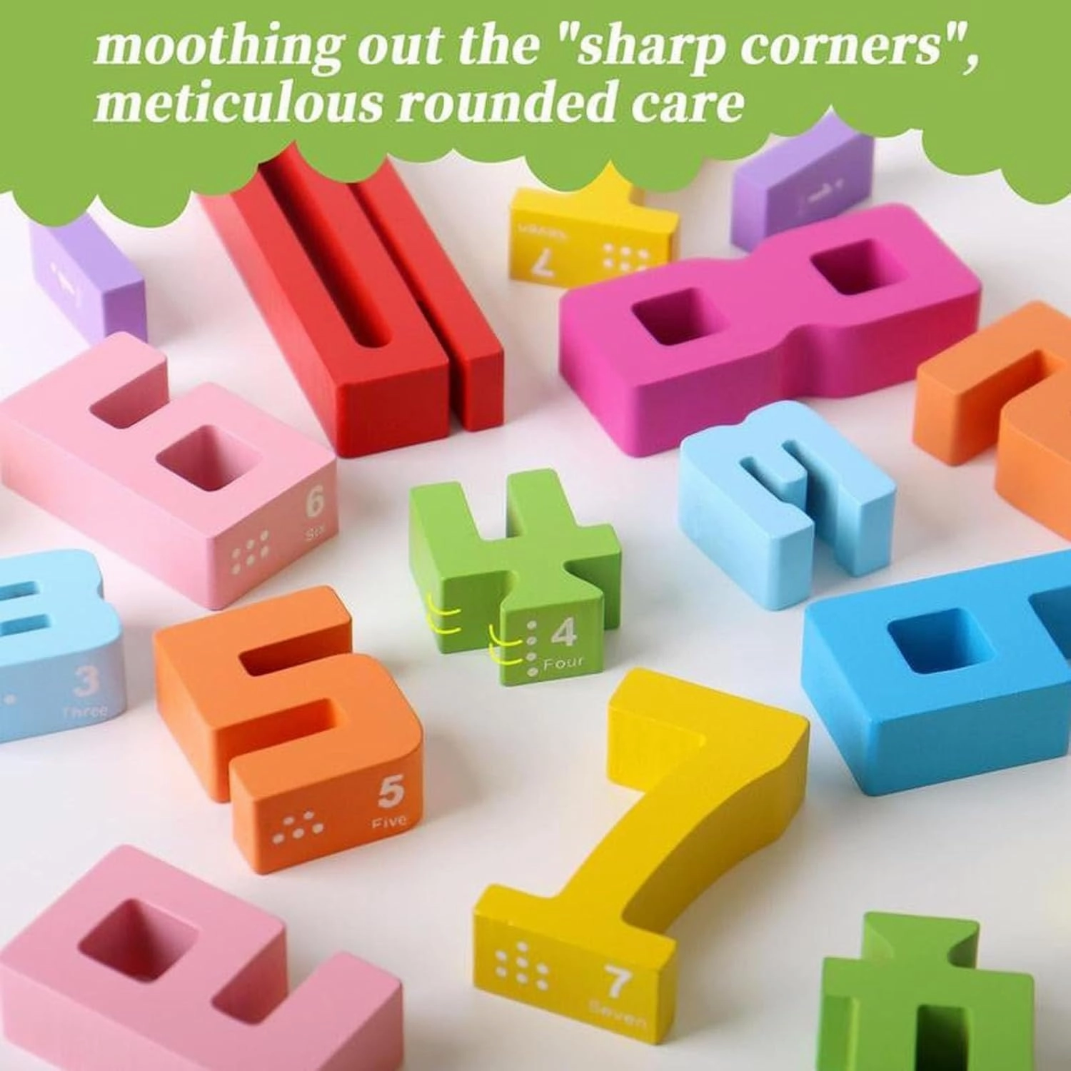 Wooden Number Building Blocks, petrichor number blocks, petrichor number building blocks, Wooden Number Building Blocks Montessori with Cards, 2025 New Sensory Number Blocks (20PCS(With 15 cards))