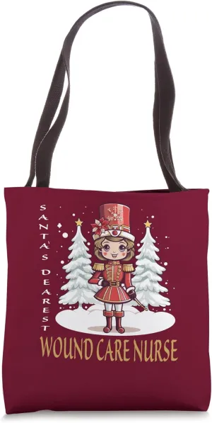Wound Care Nurse Christmas Classic Female Nutcracker Tote Bag