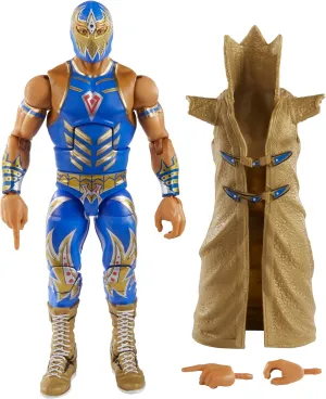 WWE Gran Metalik Elite Series #73 Deluxe Action Figure with Realistic Facial Detailing, Iconic Ring Gear & Accessories