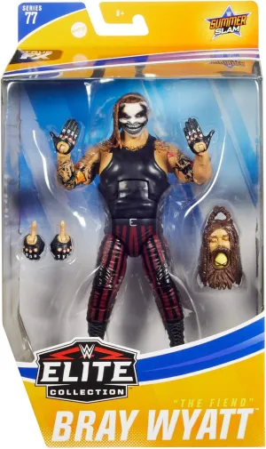 WWE MATTEL The Fiend Bray Wyatt Elite Series #78 Deluxe Action Figure with Realistic Facial Detailing, Iconic Ring Gear & Accessories, Multi (GKY13)