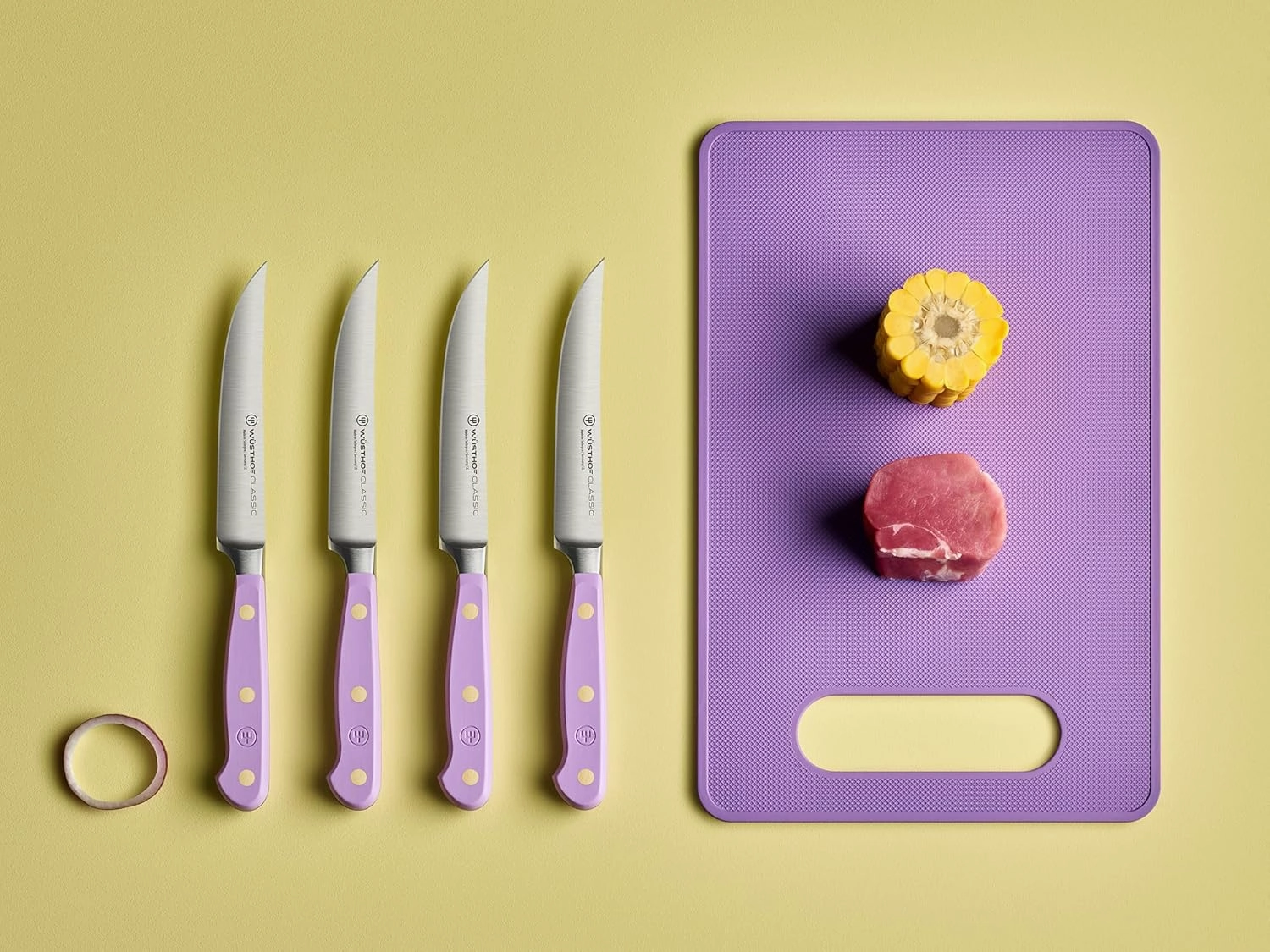 WÜSTHOF Classic Purple Yam 4 Piece Steak Knife Set
