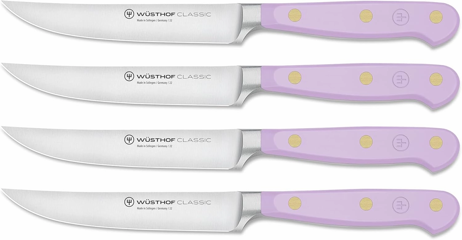WÜSTHOF Classic Purple Yam 4 Piece Steak Knife Set